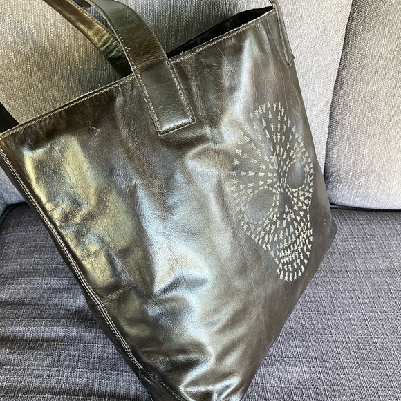 RARE Frye skull tote bag - vintage brown - Picture 6 of 11
